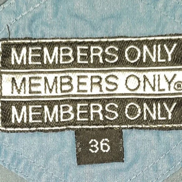 Vintage Members Only Bomber Jacket Women's Size 36 Iconic Cafe Racer in Blue - Picture 7 of 7